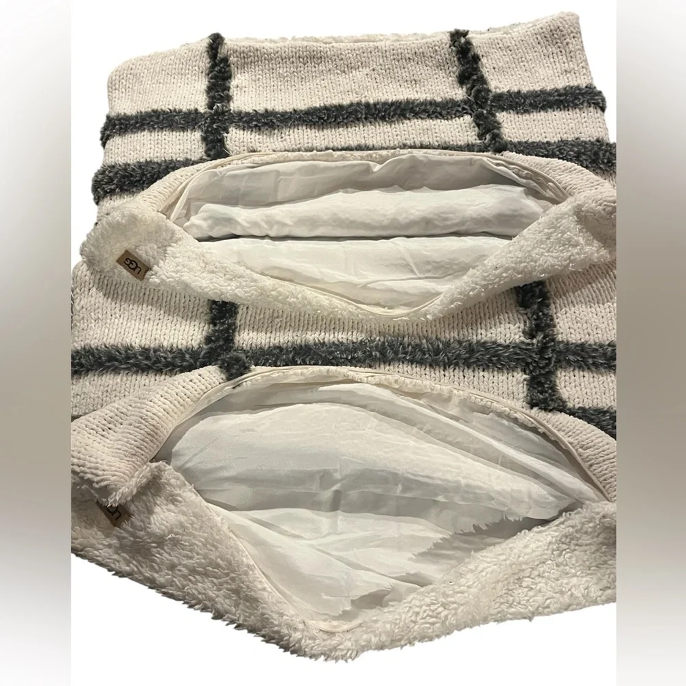 Ugg Blasdale Set of Standard Pillow Shams Chenille Sherpa Faux Fur